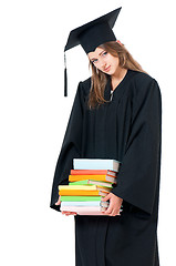 Image showing Graduate girl student