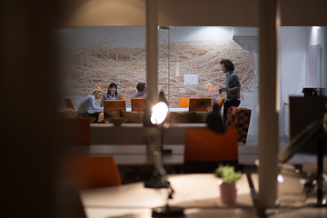 Image showing Business Team At A Meeting at modern office building