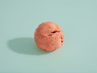 Image showing ice cream on pastel blue background