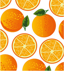 Image showing Orange decorative pattern on white background is insulated