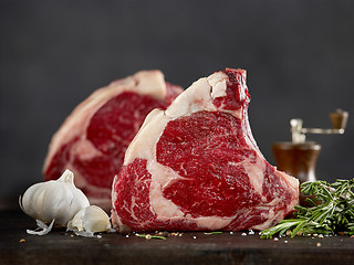 Image showing fresh raw beef steak meat