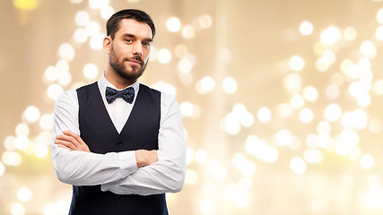 Image showing man in party clothes and bowtie