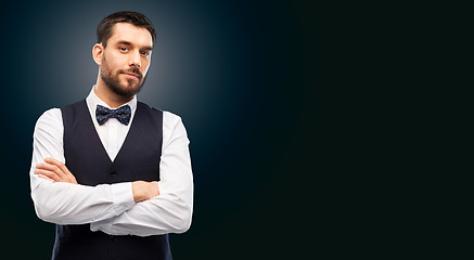 Image showing man in party clothes and bowtie