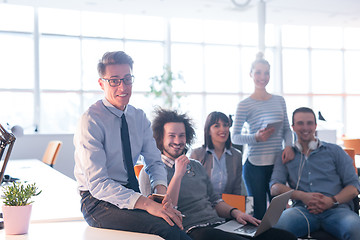 Image showing Portrait of a business team At A Meeting