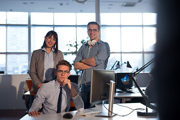 Image showing Portrait of a business team At A Meeting