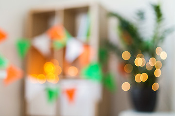 Image showing blurred home interior at st patricks day party