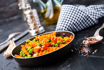 Image showing fried corn with carrot