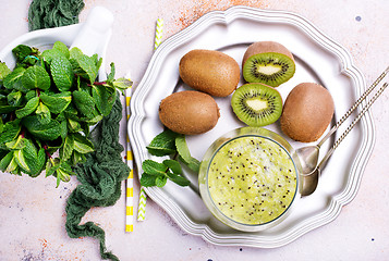 Image showing kiwi smoothie