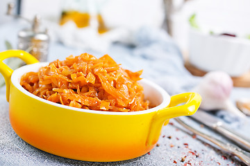 Image showing fried cabbage