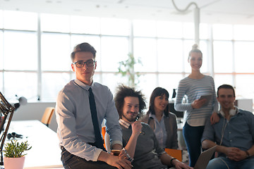 Image showing Portrait of a business team At A Meeting