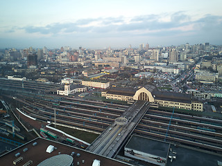 Image showing Aerial view of the city of Kiev