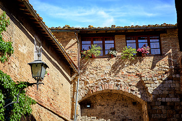 Image showing Historic buildings of Montepulciano