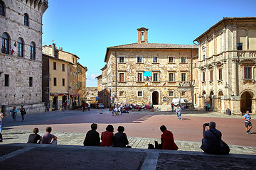 Image showing View of Montepulciano Piazza Grande 