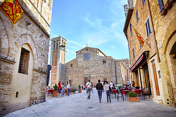 Image showing View of Montepulciano Piazza Grande 