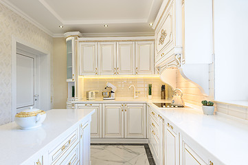 Image showing neoclassic style luxury kitchen interior