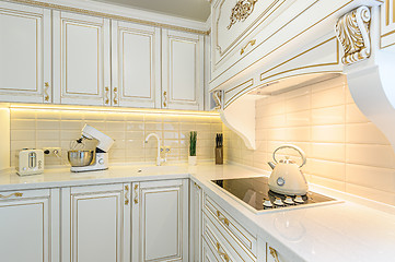 Image showing neoclassic style luxury kitchen interior