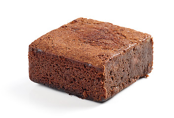 Image showing piece of chocolate brownie cake