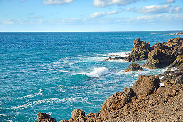 Image showing Beautiful landscape of Lanzarote Island