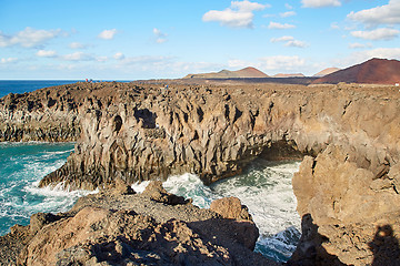 Image showing Beautiful landscape of Lanzarote Island