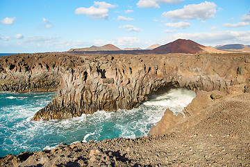 Image showing Beautiful landscape of Lanzarote Island