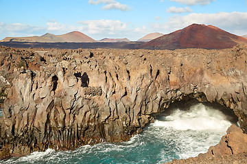 Image showing Beautiful landscape of Lanzarote Island