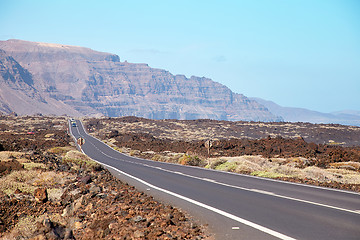 Image showing Landscape of Lanzarote Island, Canaries