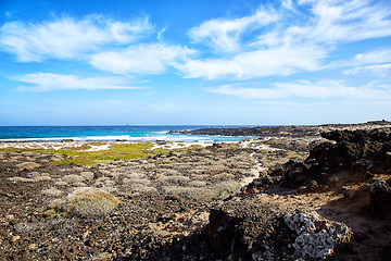 Image showing Landscape of Lanzarote Island, Canaries