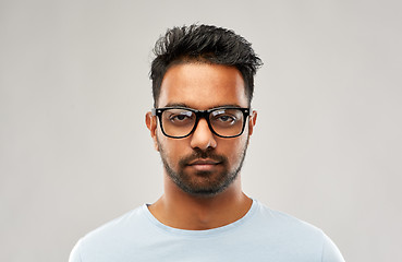 Image showing indian man or student in eyeglasses