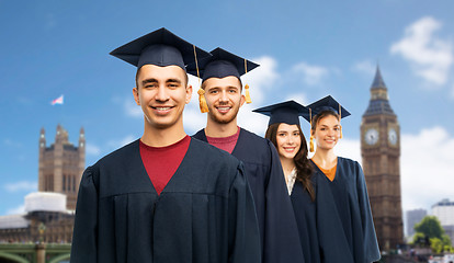 Image showing graduates in mortar boards and bachelor gowns