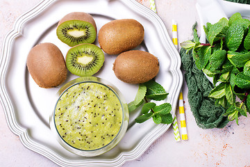 Image showing kiwi smoothie