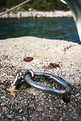 Image showing Crazy crafted metal mooring ring