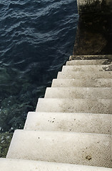 Image showing Stairway to sea