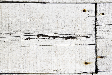 Image showing White wooden planks