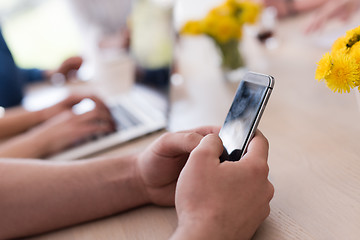 Image showing Multiethnic startup business team on meeting