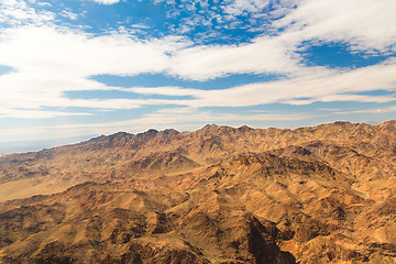 Image showing aerial view of grand canyon from helicopter