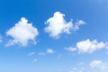 Image showing blue sky and clouds view