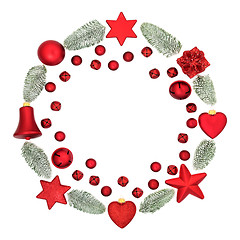 Image showing Abstract Christmas Wreath