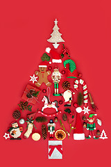 Image showing Abstract Christmas Tree Decoration