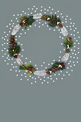 Image showing Christmas and Winter Wreath