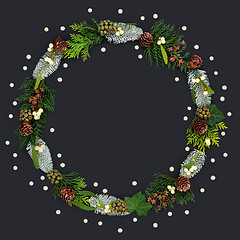 Image showing Abstract Winter Wreath