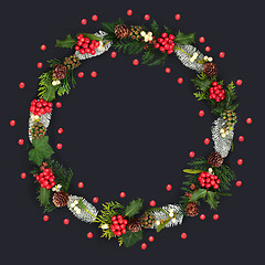 Image showing Holly Berry Christmas Wreath