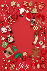 Image showing Christmas Joy Background Border