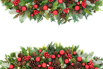 Image showing Christmas Background Border  