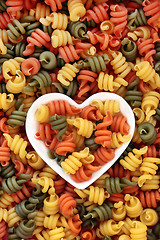 Image showing Trottole Tricolour Pasta