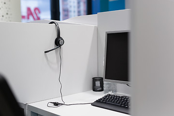 Image showing empty call center office