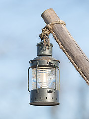 Image showing Simple street lamp-post