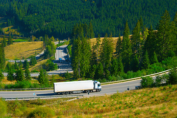 Image showing Truck in the mountains