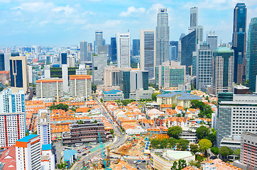 Image showing Chinatown and Downotwn of Singapore