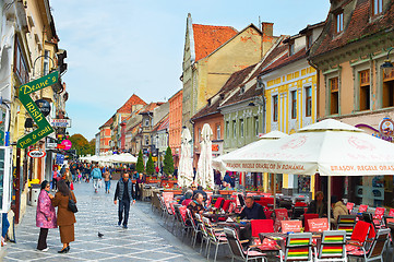 Image showing Brasov Old Town street. Romania