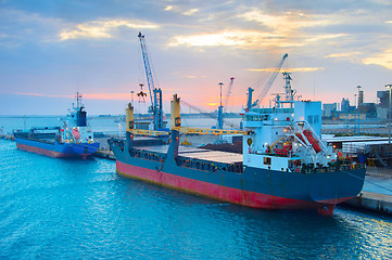 Image showing Industrial port, Italy